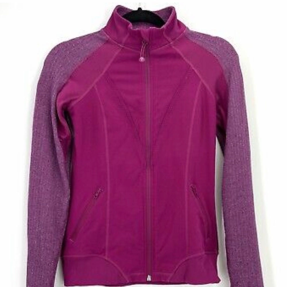 Ivivva jacket herringbone pink 10